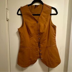H&M Ochre Button-Front Vest